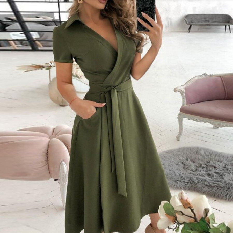 Robe Féminine Taille A Pour Femme | Longueur Mi-Mollet
