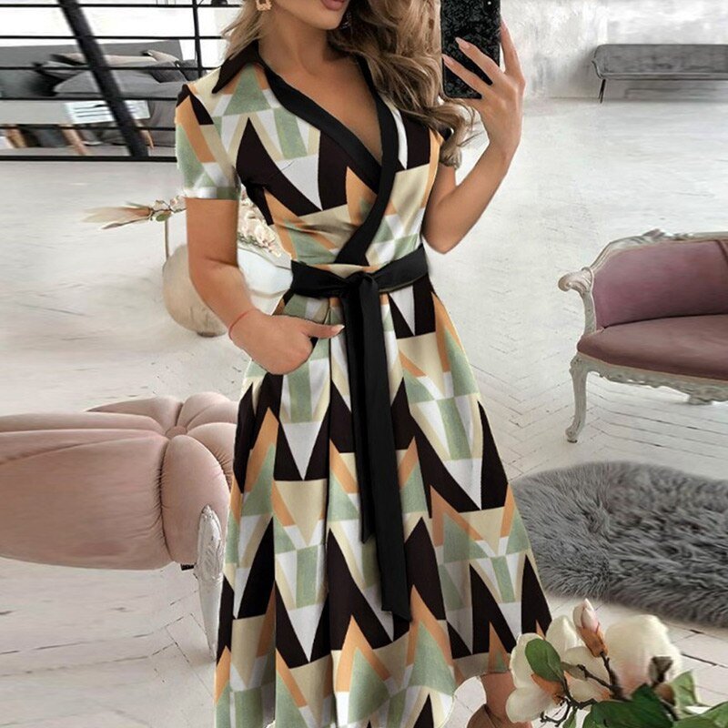 Robe Féminine Taille A Pour Femme | Longueur Mi-Mollet