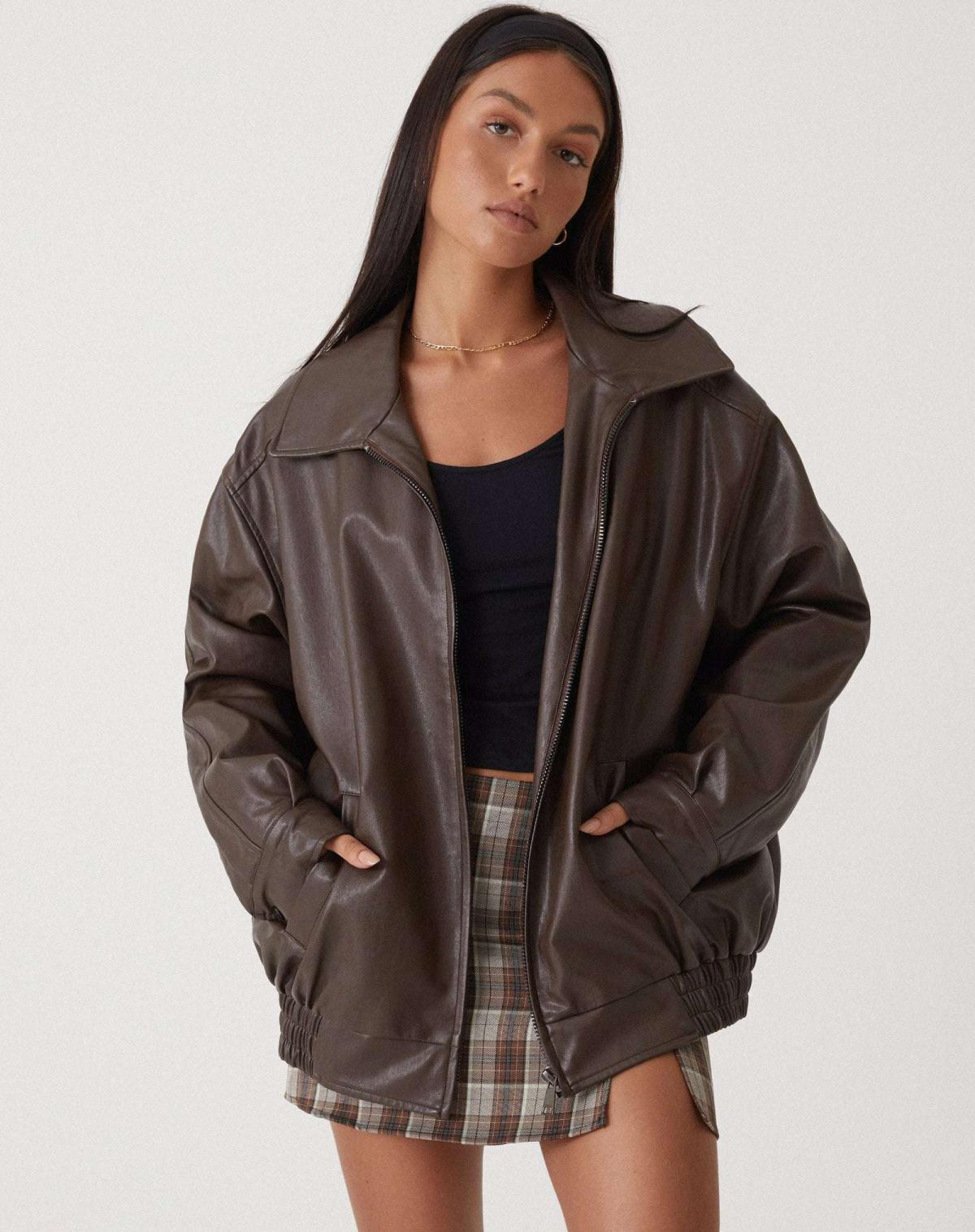 Veste zippée col rond féminine