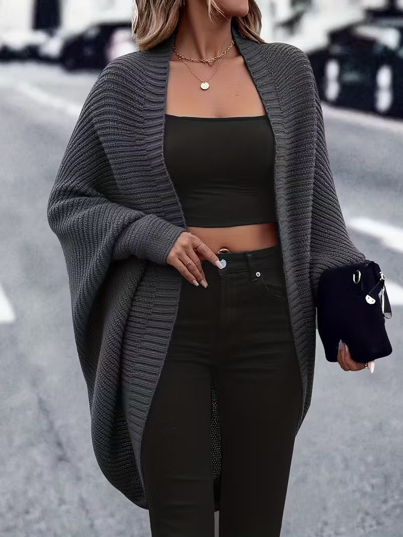 Cardigan Femme Tricot Doux - Veste Hivernale Confortable Oversize