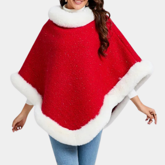 MADELINA - Cape de Noël Elégant pour Femmes