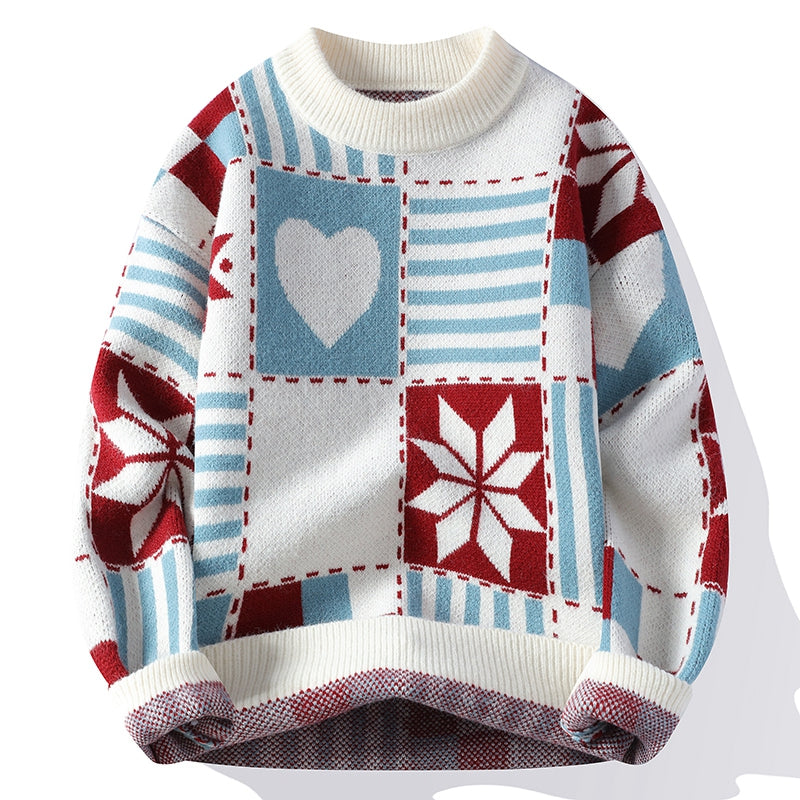 Pull Col Rond Coloré Hiver pour Femme et Homme - LuxeStyle