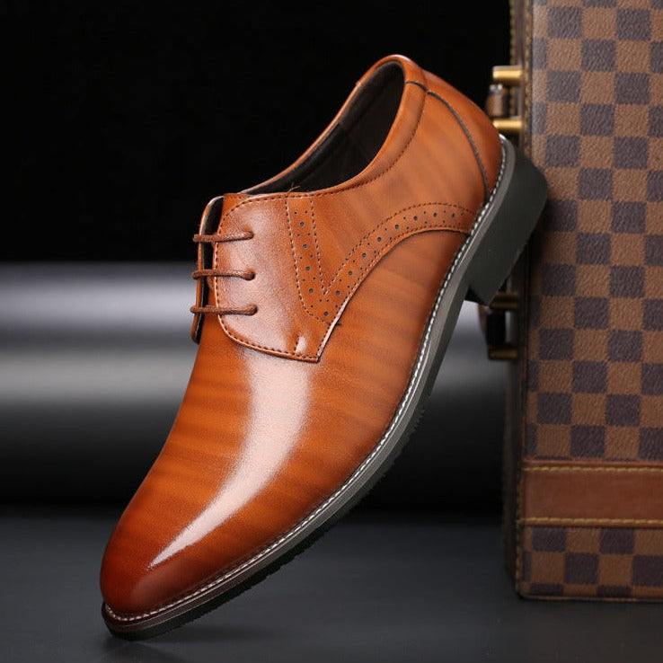 Chaussures Mariage Élégant Homme Lacets Cérémonie