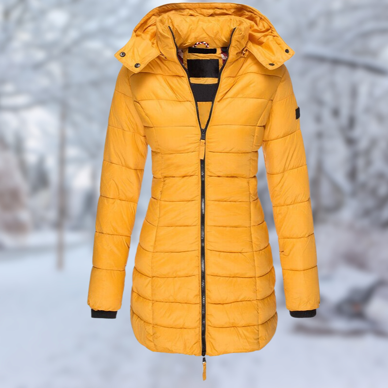 Manteau Femme Hiver Mi-Long Boutonné Élégant