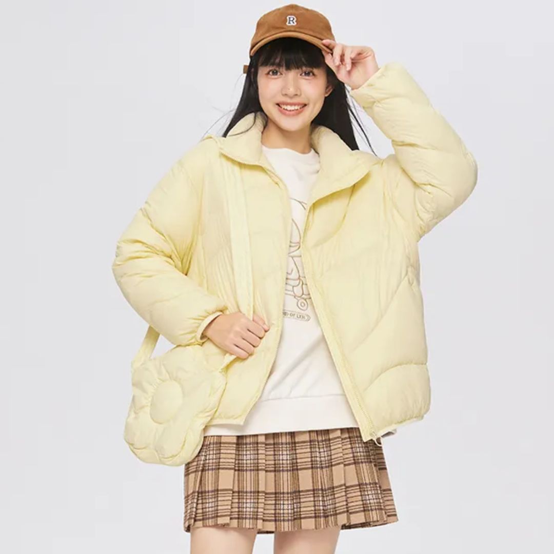Doudoune Femme Élégante Col Montant pour Hiver
