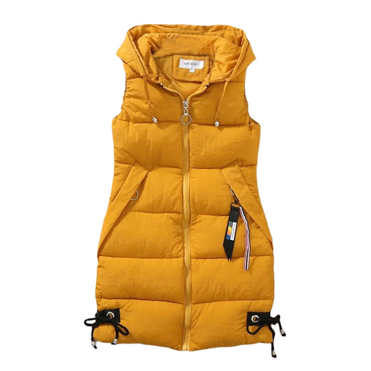 Veste mode décontractée sans manches poches zippées