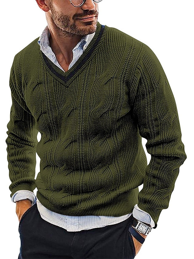 Pull Homme Hiver Chaud à Manches Longues - LuxeStyle