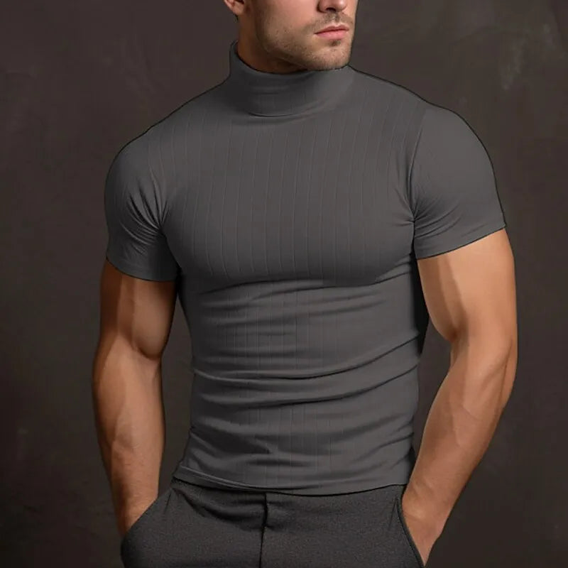 T-shirt noir décontracté pour homme