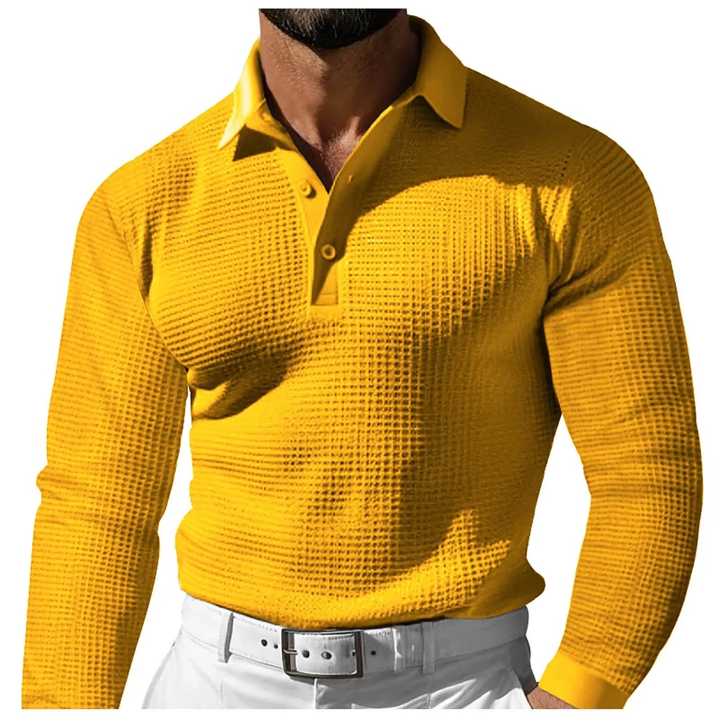 Polo Hiver Douillet Manches Longues Homme