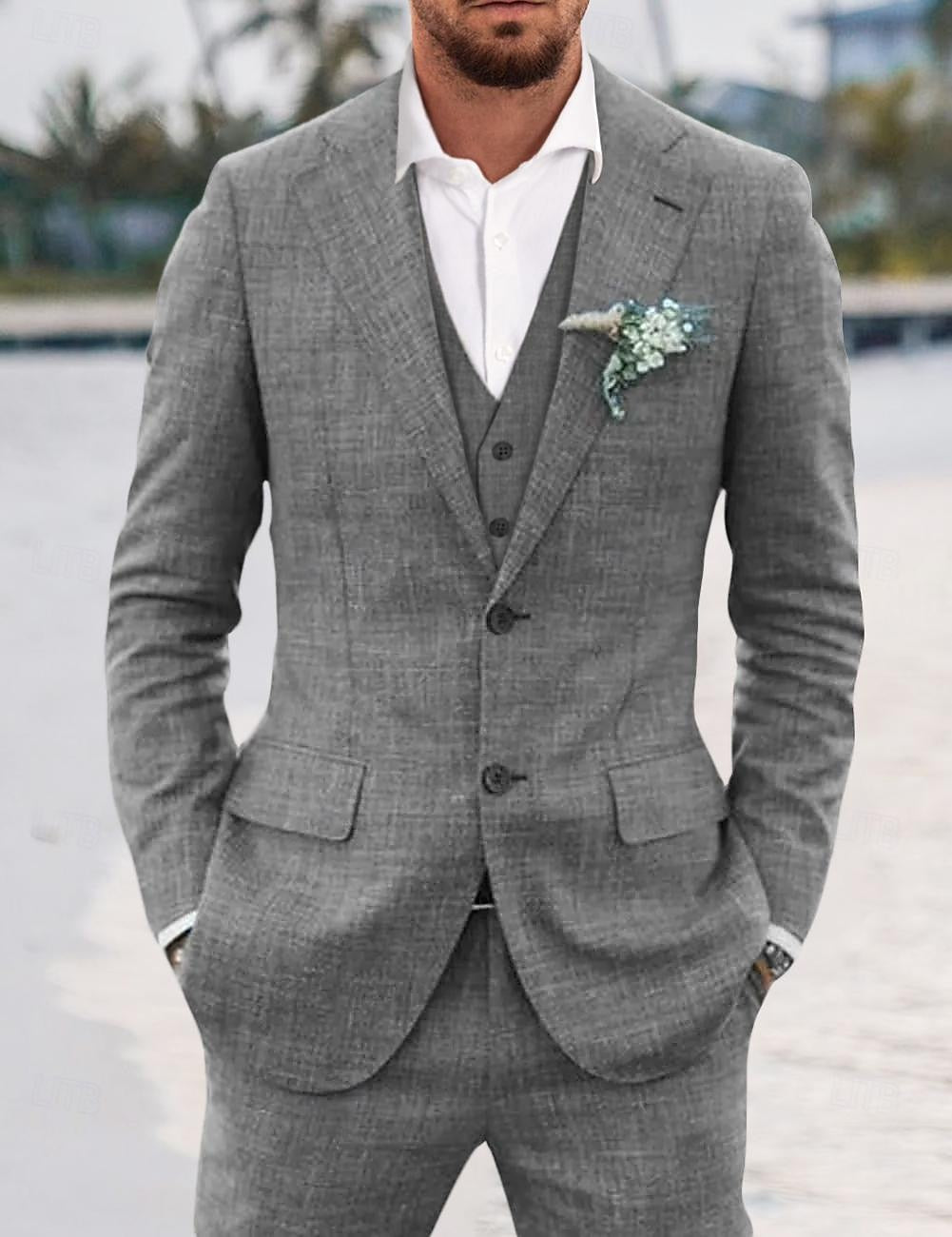 Costume 3 Pièces Élégant Mariage Homme | Stylish