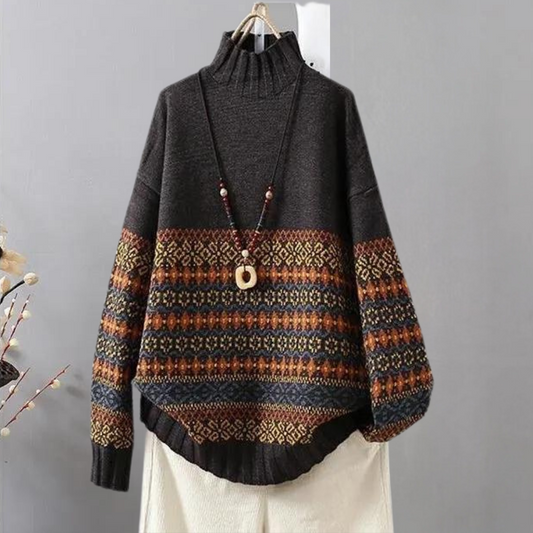 ALAYNE - Pull Col Roulé Elégant pour Femmes